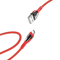 Кабель Hoco U89 Safeness USB-A to Micro USB 12W 2.4A 1.2м red