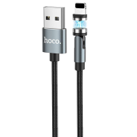 Кабель Hoco U94 Universal Rotating USB-A to Lightning 12W 2.4A 1.2м black