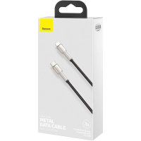 Кабель Baseus Cafule Metal Type-C to Lightning 20W 2.4A 1м (CATLJK-A01) black