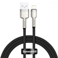 Кабель Baseus Cafule Metal USB-A to Lightning 20W 2.4A 1м (CALJK-A01) black