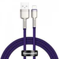 Кабель Baseus Cafule Metal USB-A to Lightning 20W 2.4A 2м (CALJK-B05) purple