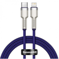 Кабель Baseus Cafule Metal Type-C to Lightning 20W 2.4A 1м (CATLJK-A05) purple