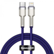 Кабель Baseus Cafule Metal Type-C to Lightning 20W 2.4A 1м (CATLJK-A05) purple