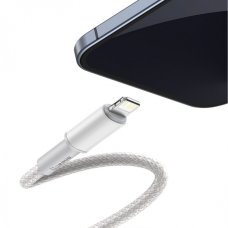 Кабель Baseus High Density Braided Type-C to Lightning PD 20W 2.4A 1м white