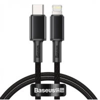 Кабель Baseus High Density Braided Type-C to Lightning PD 20W 2.4A 1м black