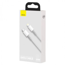 Кабель Baseus High Density Braided Type-C to Lightning PD 20W 2.4A 2м white