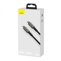 Кабель Baseus Tungsten Gold Type-C to Type-C 100W 5A 1м black