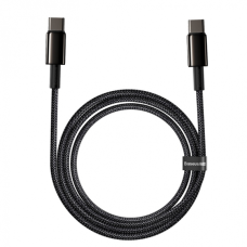 Кабель Baseus Tungsten Gold Type-C to Type-C 100W 5A 2м black