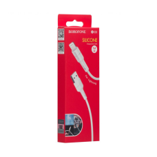 Кабель Borofone BX30 Silicone USB-A to Lightning 12W 2.4A 1м white