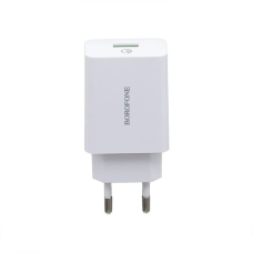 Зарядний пристрій Borofone BA21A 18W 3A USB-A white
