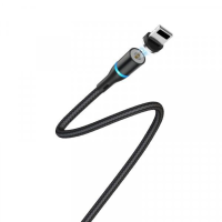 Кабель Borofone BU16 Skill Magnetic USB-A to Lightning 12W 2.4A 1.2м black