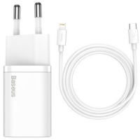 Зарядний пристрій Baseus Super Si 20W 3A USB-C з кабелем C-L (TZCCSUP-B02) white
