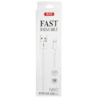 Кабель XO NB47 USB-A to Micro USB 1м white