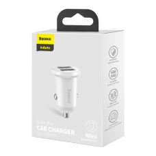 АЗП Baseus Grain Pro 24W 4.8A 2USB-A white