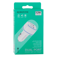 АЗП Borofone BZ14 12W 2.4A 2USB-A white
