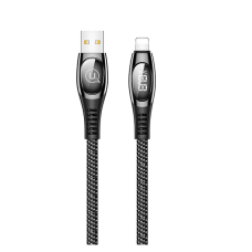 Кабель Usams US-SJ368 Digital Display Charging U36 USB-A to Lightning 1.2м black