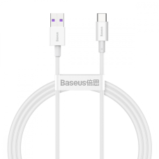 Кабель Baseus Superior Series Fast Charging USB-A to Type-C 66W 6A 1м (CATYS-02) white
