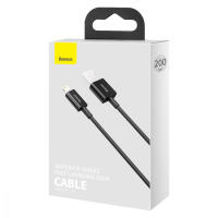 Кабель Baseus Superior Series Fast Charging Type-C to Lightning 20W 2.4A 2м (CATLYS-C01) black