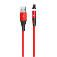 Кабель Hoco X60 Magnetic USB-A to Lightning 10W 2A 1м red