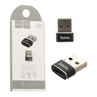 Перехідник Hoco UA6 USB to Type-C black