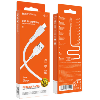 Кабель Borofone BX51 USB-A to Lightning 12W 2.4A 1м white