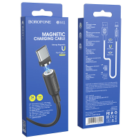 Кабель Borofone BX41 Magnetic USB-A to Type-C 15W 3A 1м black