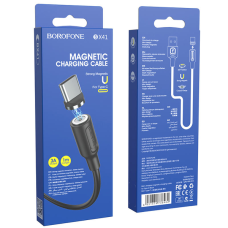 Кабель Borofone BX41 Magnetic USB-A to Type-C 15W 3A 1м black