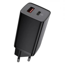 Зарядний пристрій Baseus GaN2 Lite 65W 5A USB-A+USB-C (CCGAN2L-B01) black