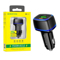 АЗП Borofone BZ14A 20W 3A USB-A+USB-C black