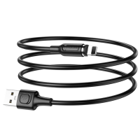 Кабель Borofone BX41 Magnetic USB-A to Lightning 12W 2.4A 1м black