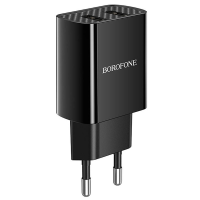 Зарядний пристрій Borofone BA53A 10.5W 2.1A 2USB-A black