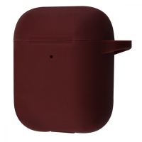 Чохол Silicone Case New for AirPods 1 (2) bordo