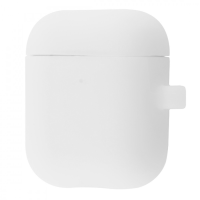 Чохол Silicone Case Slim with Carbine for AirPods 2 white