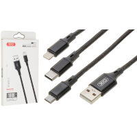 Кабель XO NB143 USB-A to Micro USB 2м black