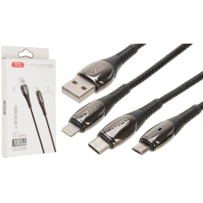 Кабель XO NB145 USB-A to Micro USB 1м black