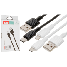 Кабель XO NB156 USB-A to Micro USB 1м black