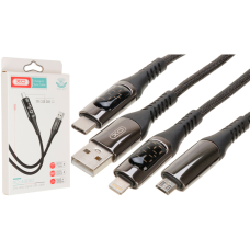Кабель XO NB162 USB-A to Micro USB 1м black