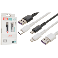 Кабель XO NB-Q166 USB-A to Lightning 5A 1м black