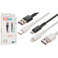 Кабель XO NB-Q166 USB-A to Type-C 5A 1м black