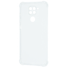 Чохол WXD Silicone 0.8 mm HQ Xiaomi Redmi Note 9 4G transparent