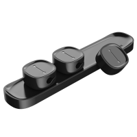 Тримач затискач для кабелю магнітний Baseus Peas Cable Clip black