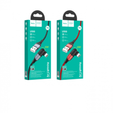 Кабель Hoco U100 Orbit USB-A to Lightning 12W 2.4A 1.2м red