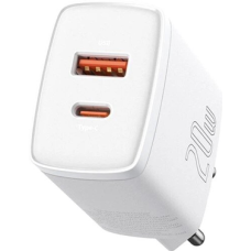 Зарядний пристрій Baseus Compact 20W 3A USB-A+USB-C (CCXJ-B02) white