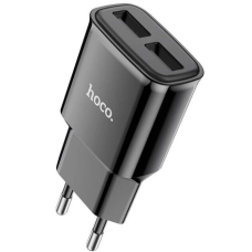 Зарядний пристрій Hoco C88A 12W 2.4A 2USB-A black