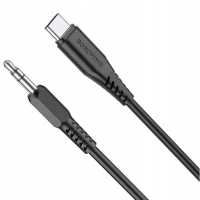 Audio кабель AUX Borofone BL8 Type-C to 3.5мм 1м black