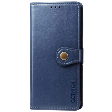 Чохол-книжка Leather GETMAN with card holder Xiaomi Redmi Note 10 5G blue