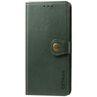 Чохол-книжка Leather GETMAN with card holder Xiaomi Redmi Note 9s green