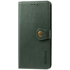 Чохол-книжка Leather GETMAN with card holder Xiaomi Redmi Note 9s green