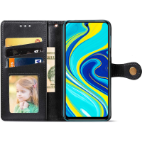 Чохол-книжка Leather GETMAN with card holder Xiaomi Redmi 9A black