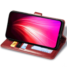 Чохол-книжка Leather GETMAN with card holder TECNO Camon 18 red